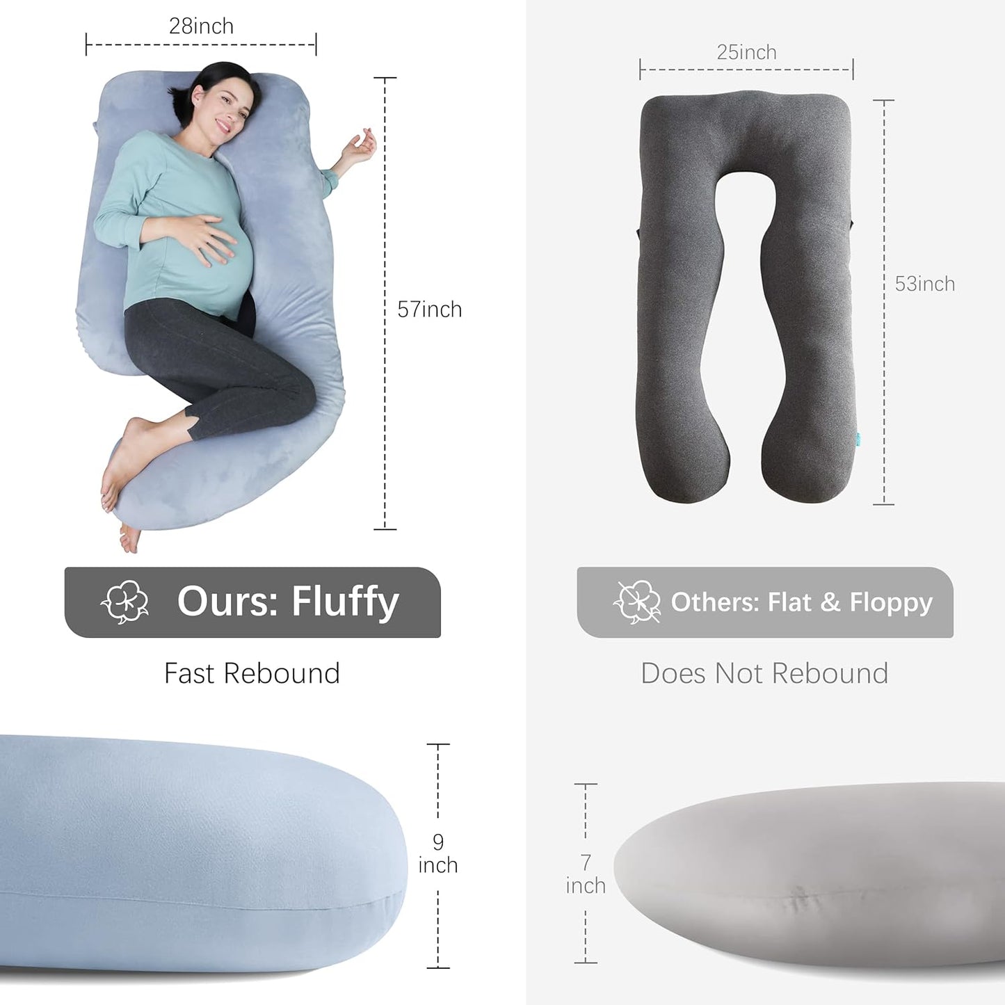 MOON PARK Soft & Breathable Full-Body Pillow